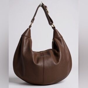 Quince Classic Brown Leather Hobo Bag (discontinued)